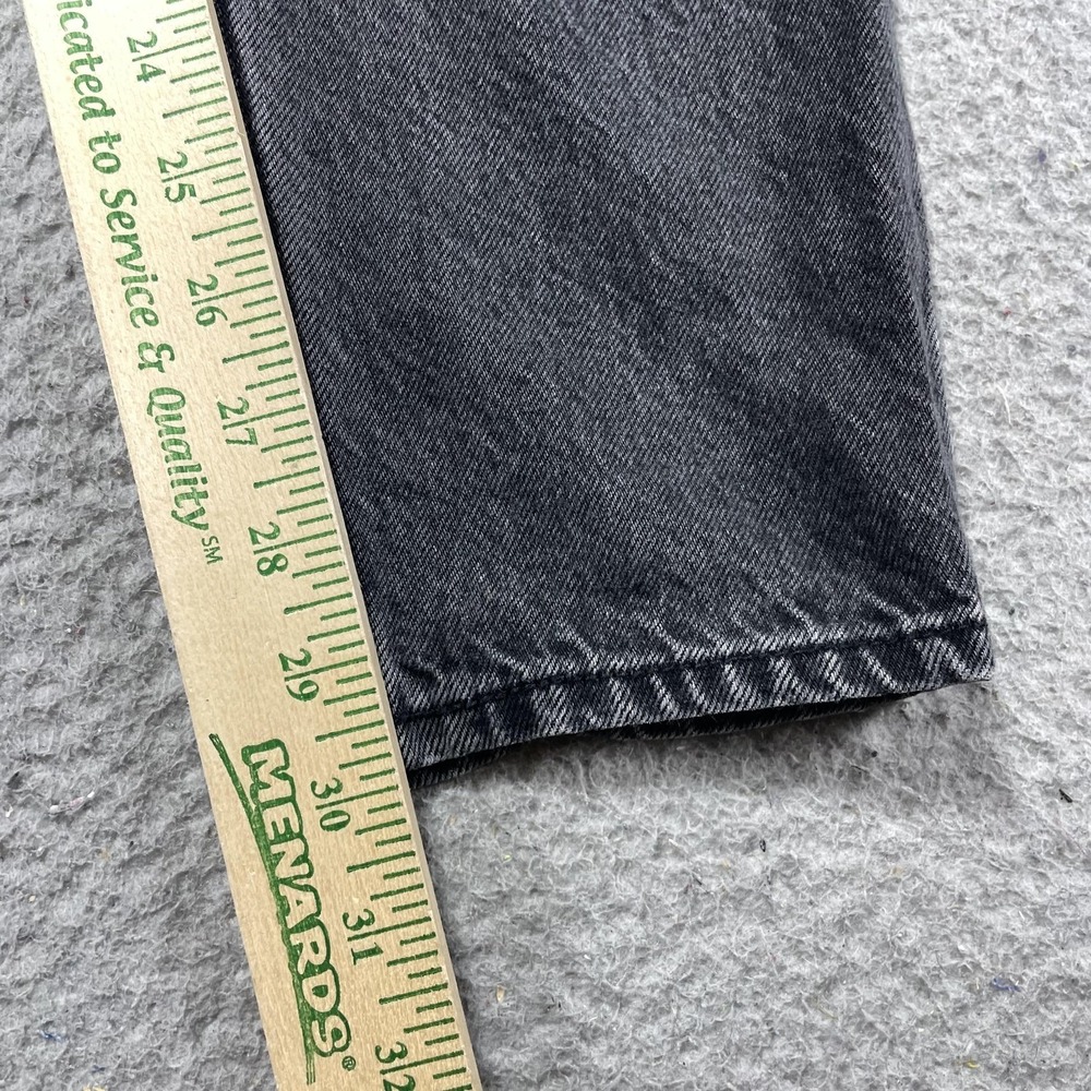Levis Premium 80s Mom Jeans Womens 26 Charcoal High Rise Relaxed 26x30 Denim - Picture 5 of 12